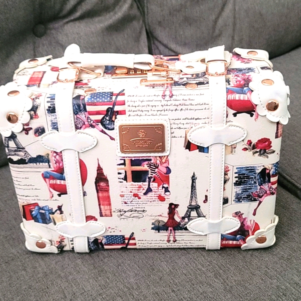 Vintage mini suitcase